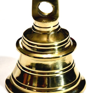 2 1/4" brass Temple bell