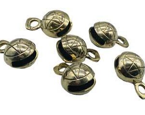 (set of 6) 1 1/8" Pentagram bell