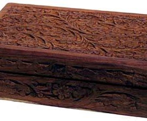 5" x 8" Handcrafted box w Floral Design