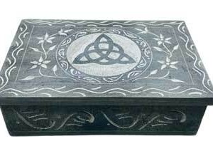 4" x 6" Triquetra soapstone box