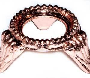 Copper Zinc Plated metal gazing ball stand