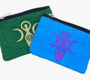 (set of 2) Goddess of Earth coin purse