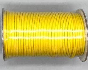 Yellow Waxed Cotton cord 2mm 100 yds
