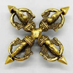 4.25" brass Dorjee Double