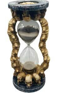 8" Skull Sand hourglass
