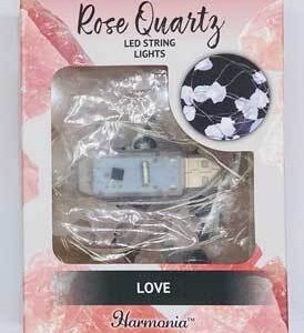 6.5 ft LED light string Love (rose quartz)