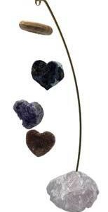 9" Rose Quartz table chime