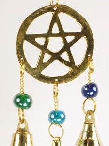 Three Bell Pentagram wind chime