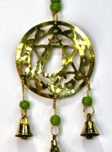 11" Heart brass chime