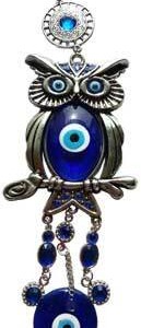 Watching Owl Evil Eye wall hanging