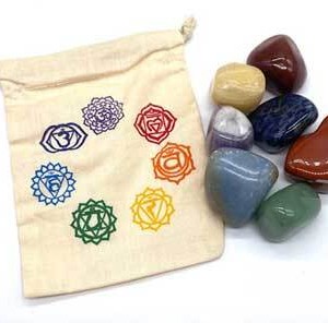 (set 0f 7) 7 Chakra tumbled stones