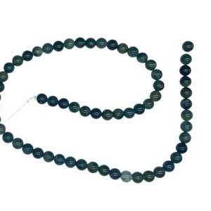 6mm Moss Agate beads