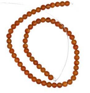 6mm Carnelian beads