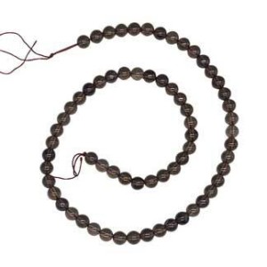 6mm Smoky Quartz beads