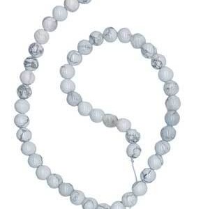 8mm Howlite beads
