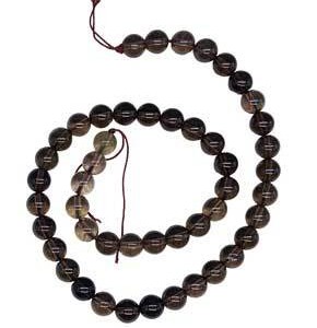 8mm Smoky Quartz beads