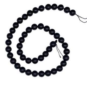 8mm Black Tourmaline beads