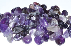 1 lb Amethyst tumbled chips 3-6mm