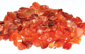1 lb Carnelian tumbled chips 3-5mm