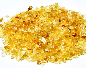 1 lb Citrine tumbled chips 2-5mm