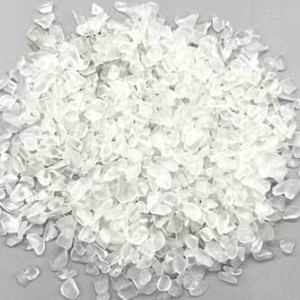 1 lb Glass tumbled chips 5-8mm