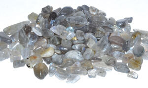 1 lb Labradorite tumbled chips 6-8mm