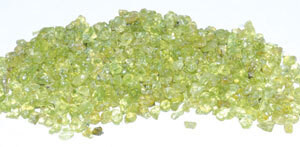 1 lb Peridot tumbled chips 2-4mm