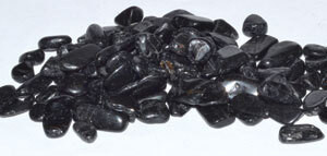 1 lb Tourmaline, Black tumbled chips 6-8mm