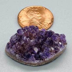 1" Amethyst Marquise druse cabochon