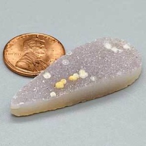 2" Amethyst Tear druse cabochon