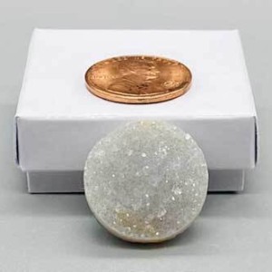 1" Amethyst Circle druse cabochon