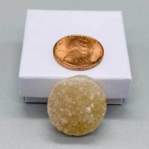 1" Amethyst Circle druse cabochon