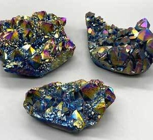 ~6.6# Crystal druse plantinum rainbow