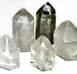 ~3# Flat of Quartz Points polished