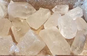 ~3# Flat of Rough Clear Quartz Points