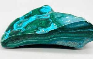 0.4-0.7# Chrysocolla/Malachite free shape