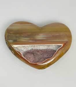 small Heart Puffed Druse Agate