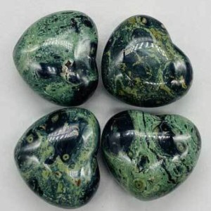 2" Jasper, Kambaba heart