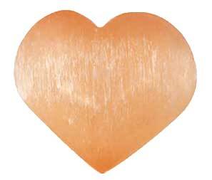 2 3/4 Orange Selenite heart