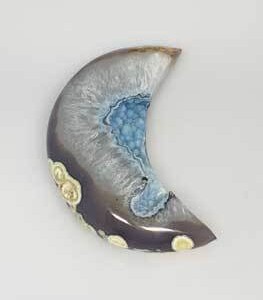 medium Moon Druze Agate Geode