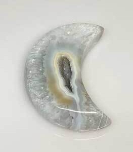small Moon Druse Agate Geode