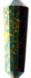 Double Terminated Bloodstone Point 2" 16 faceted