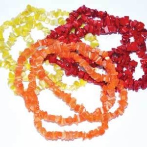 32" Mixed Glass chip necklace