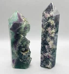 1.7-2.5# Fluorite, natural 1 side obelisk