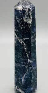 3-4" Iolite W Black Mica obelisk