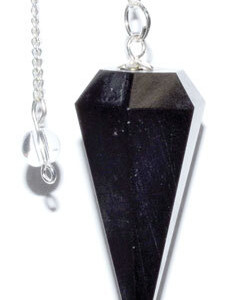 6-sided Black Tourmaline pendulum