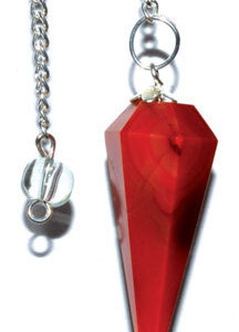 6-sided Red Carnelian pendulum