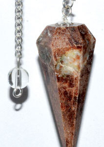 6-sided Garnet pendulum