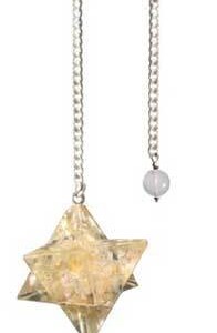 Merkabah Citrine Orgone pendulum