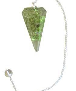 Peridot Orgone pendulum